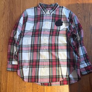 Ralph Lauren Plaid Button Down Shirt w/ sequin detail